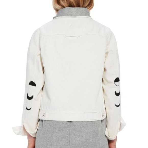 Denim Utility Jacket with Embroidery - Picture 1 of 14